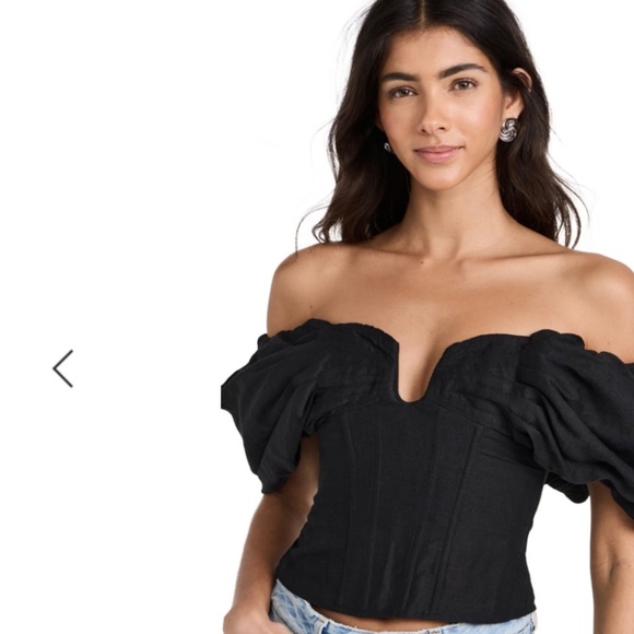 Cult Gaia Samantha Boned Structured Corset Top S - Picture 2 of 11